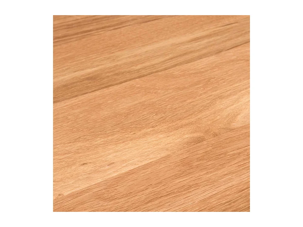 Anstelltisch Set aus Asteiche Massivholz und Metall rund (zweiteilig)