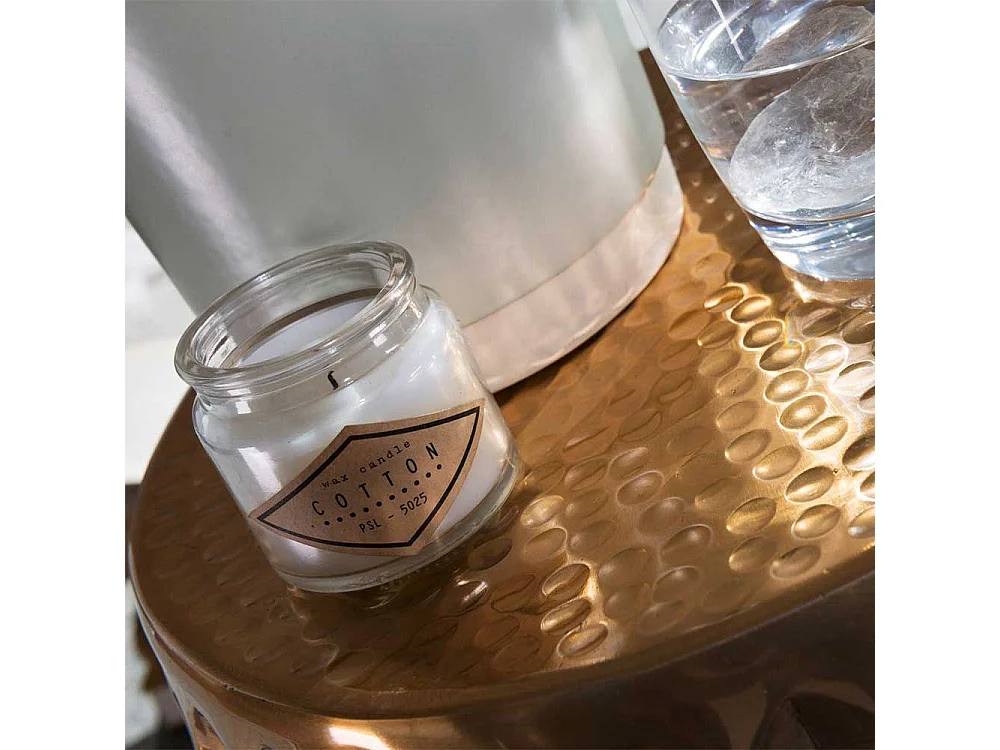 Aluminium Sofatisch in Goldfarben Hammerschlag Optik