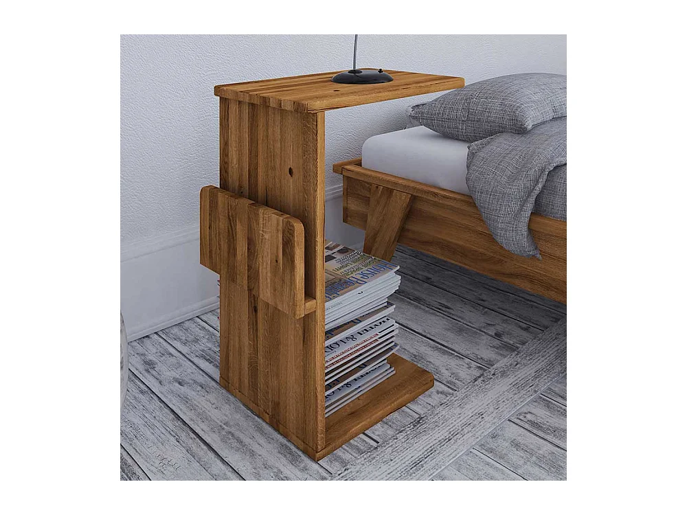 Anstelltisch in Wildeichefarben Massivholz