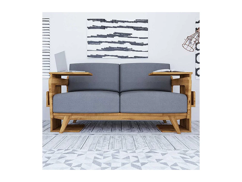 Anstelltisch in Wildeichefarben Massivholz