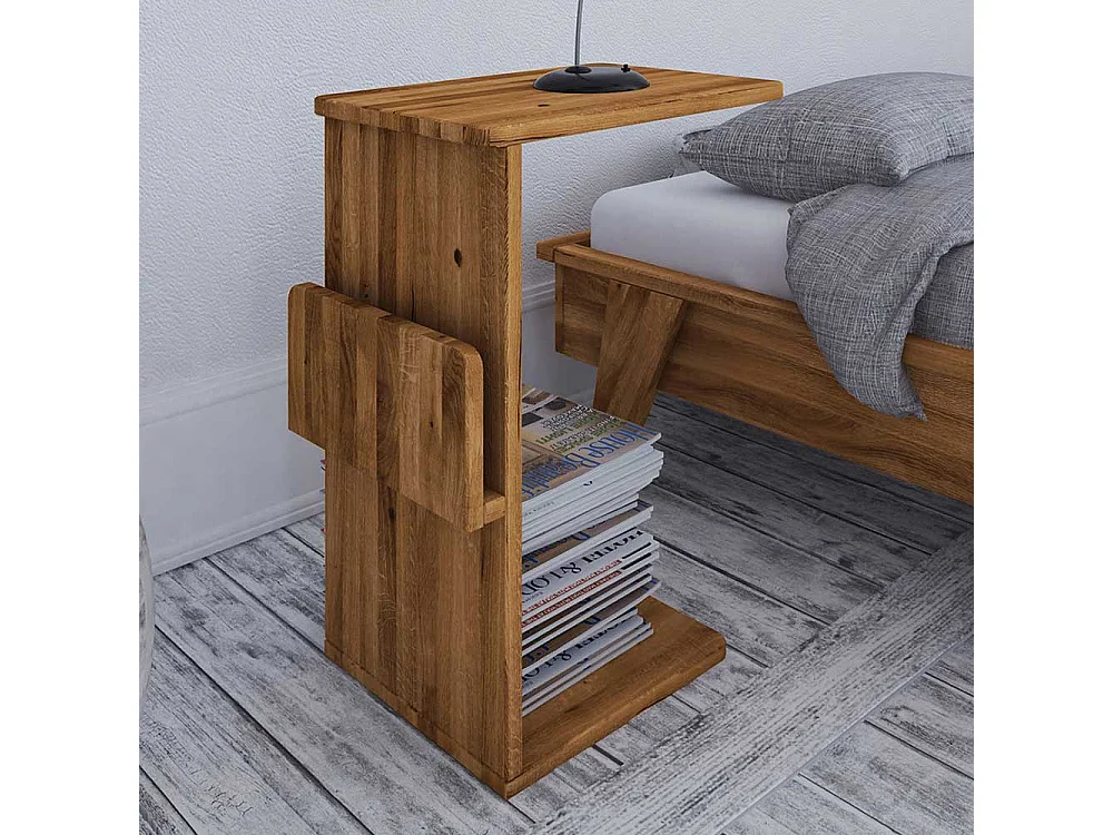 Anstelltisch in Wildeichefarben Massivholz