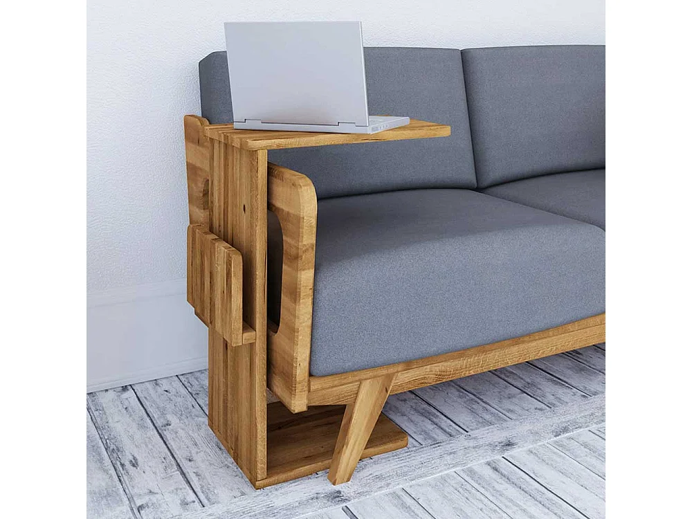 Anstelltisch in Wildeichefarben Massivholz