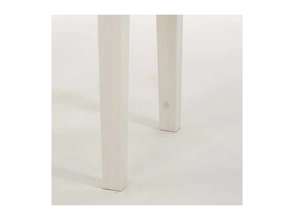 Ablagetisch aus Kiefer Massivholz Weiß