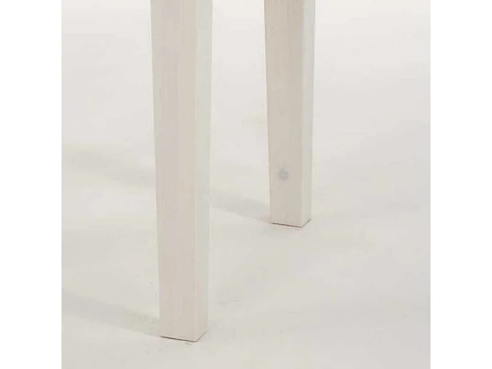 Ablagetisch aus Kiefer Massivholz Weiß