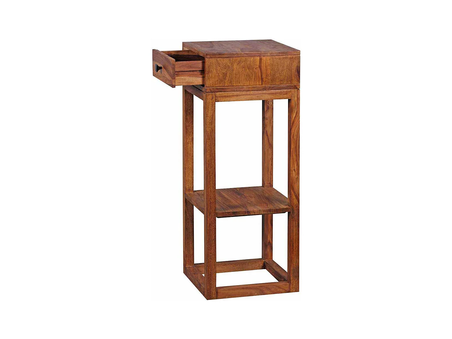 Blumenhocker aus Sheesham Massivholz 35 cm breit