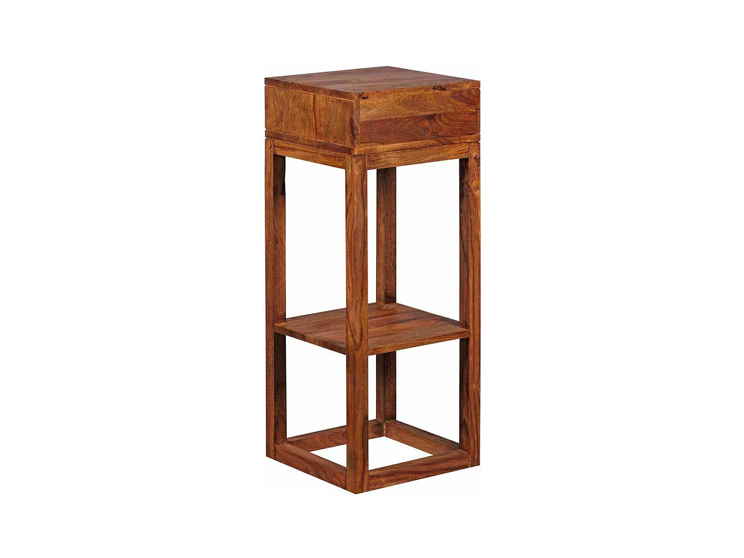 Blumenhocker aus Sheesham Massivholz 35 cm breit
