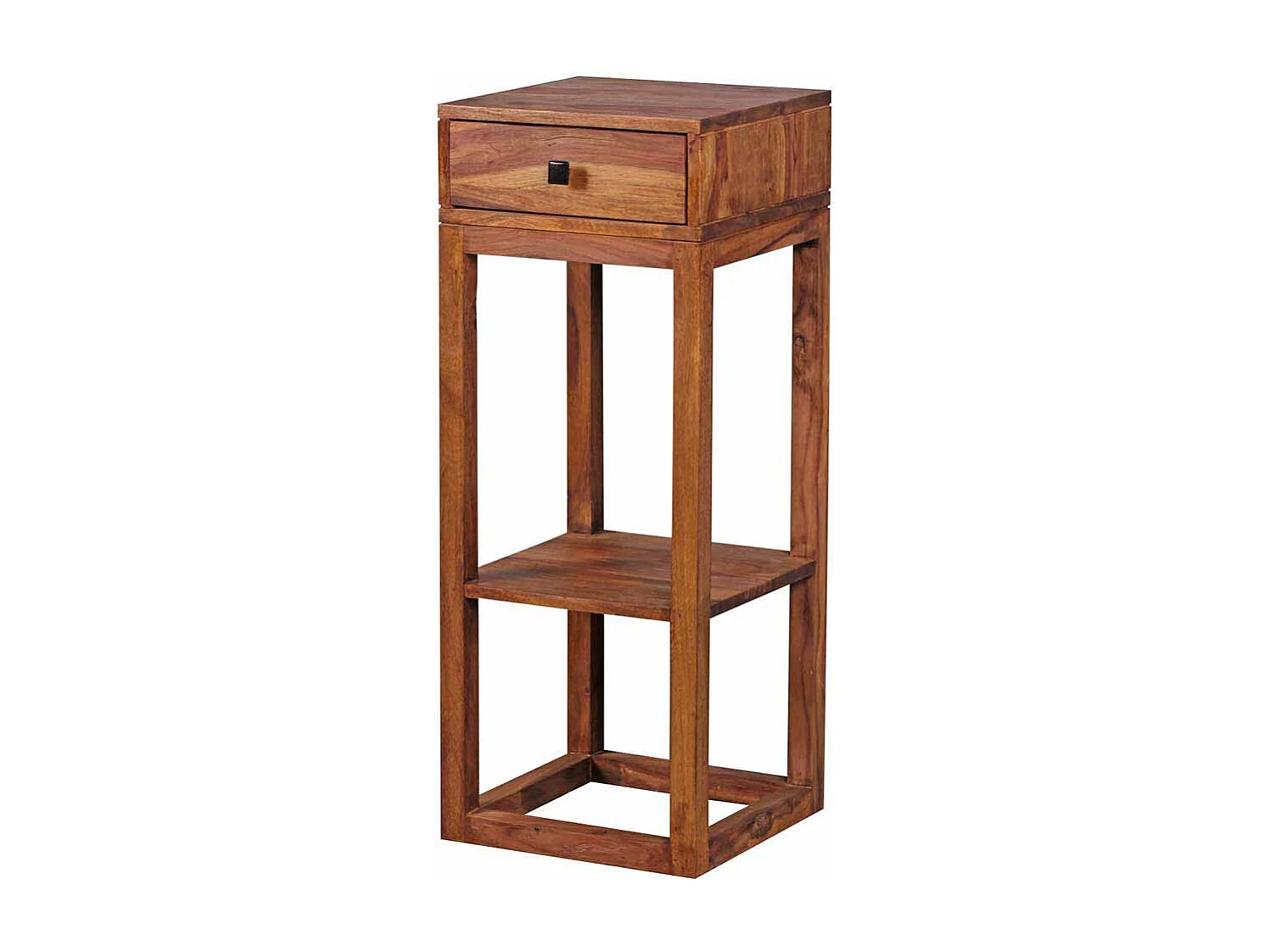 Blumenhocker aus Sheesham Massivholz 35 cm breit