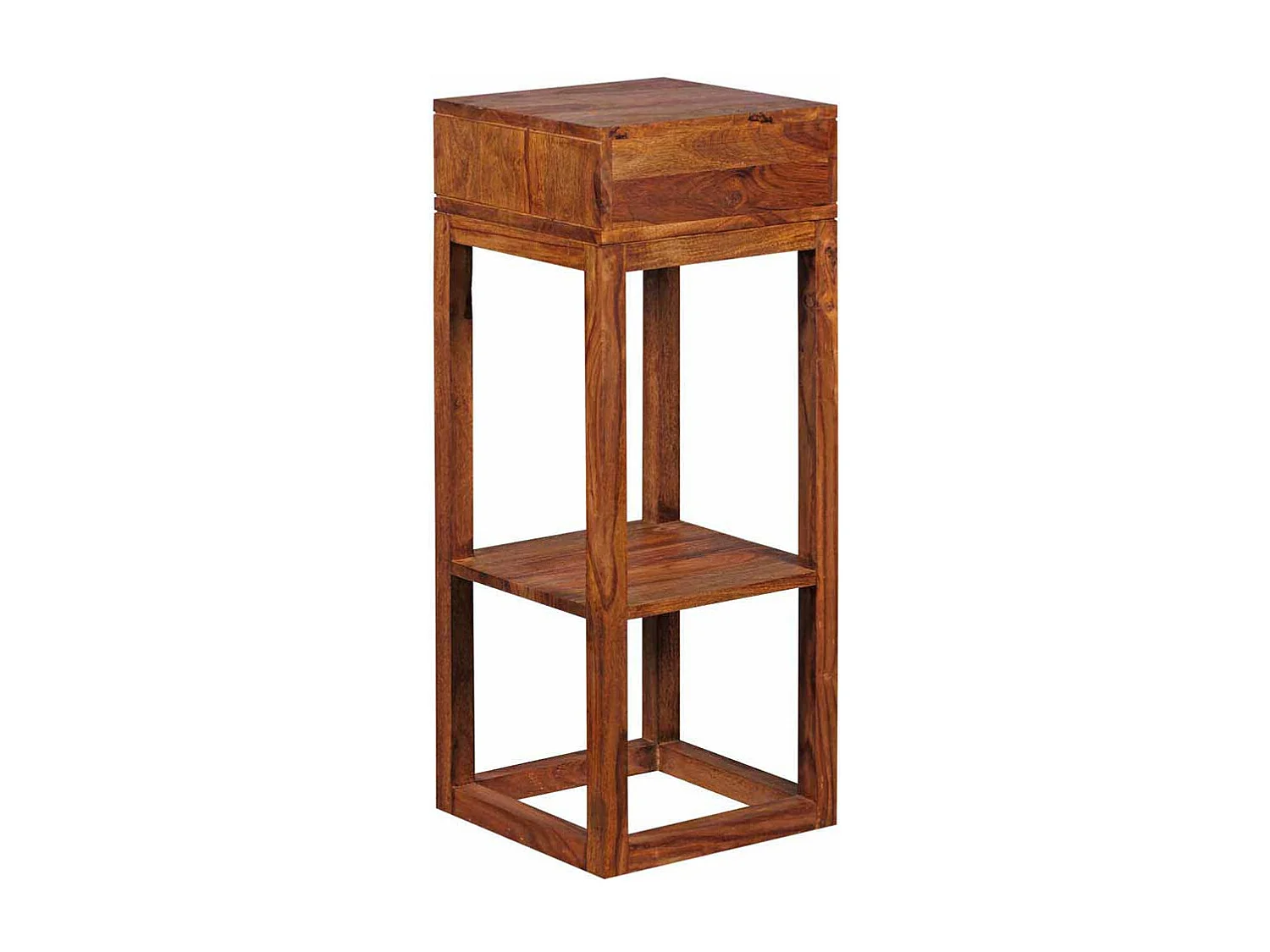 Blumenhocker aus Sheesham Massivholz 35 cm breit