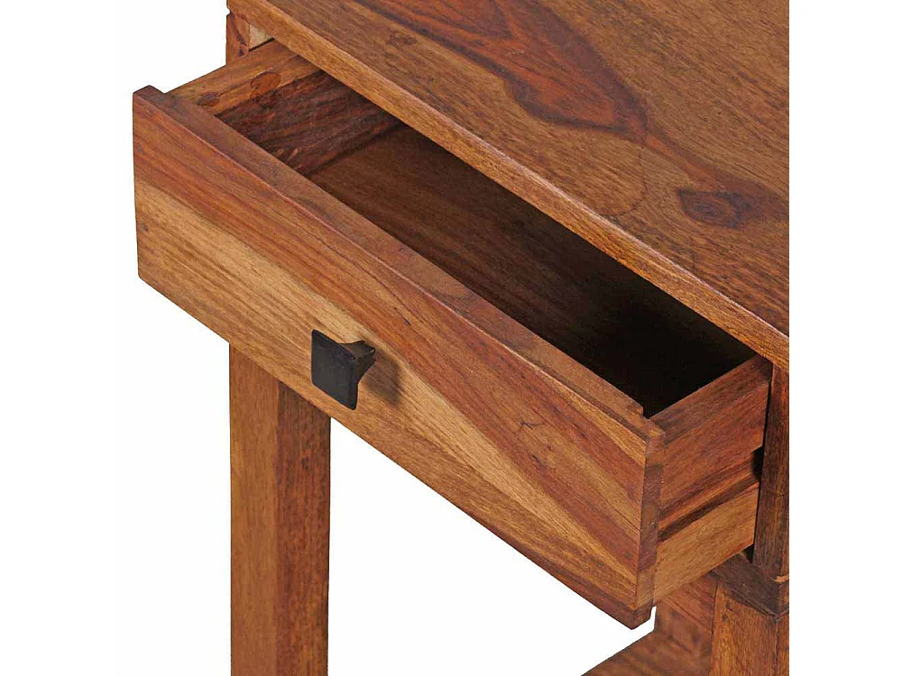 Blumenhocker aus Sheesham Massivholz 35 cm breit