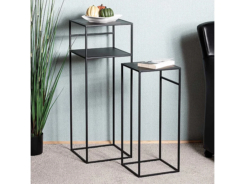 Blumenständer in modernem Design Stahl (zweiteilig)