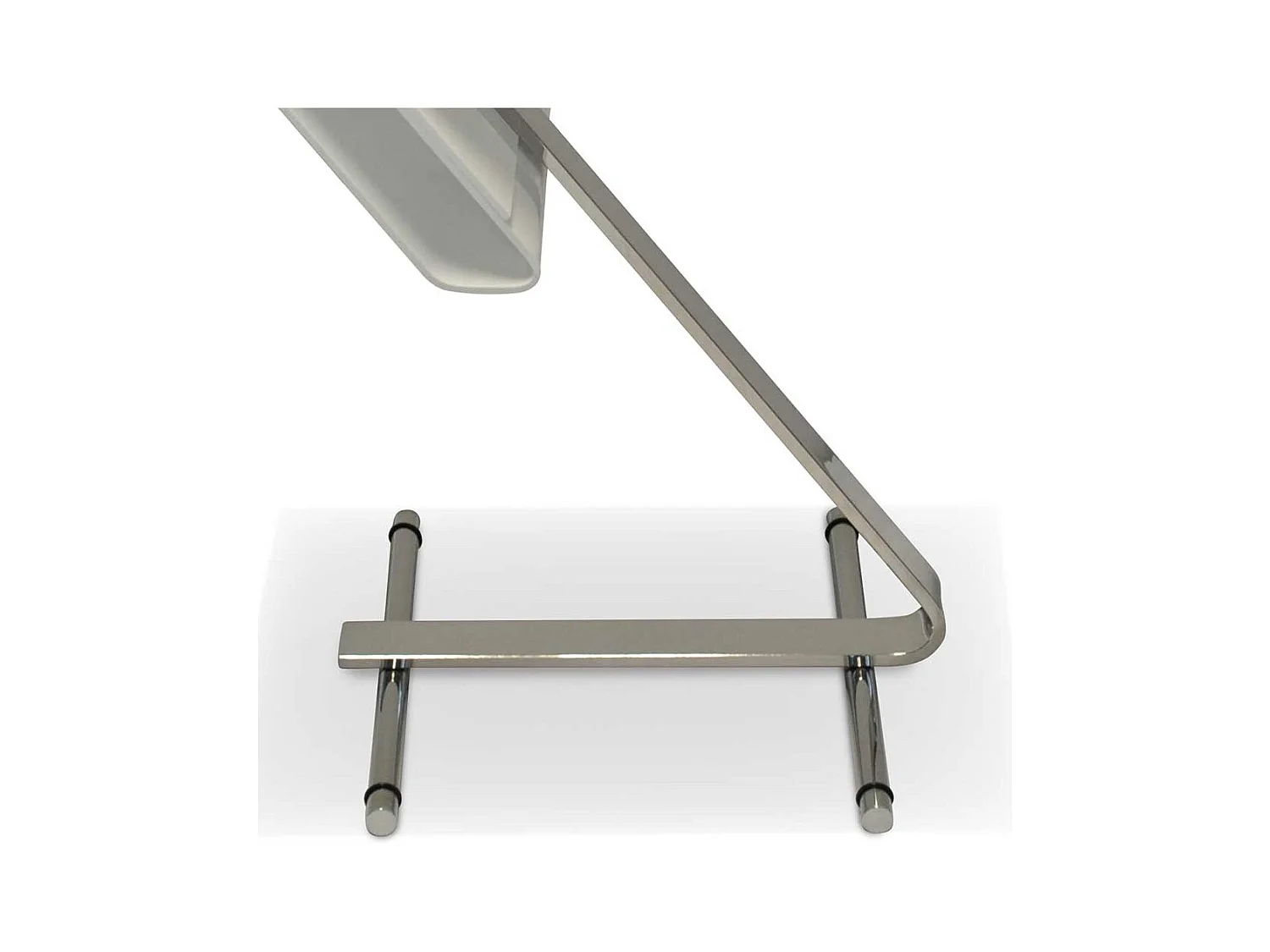 Anstelltisch in Weiß Acryl Metall Chromfarben