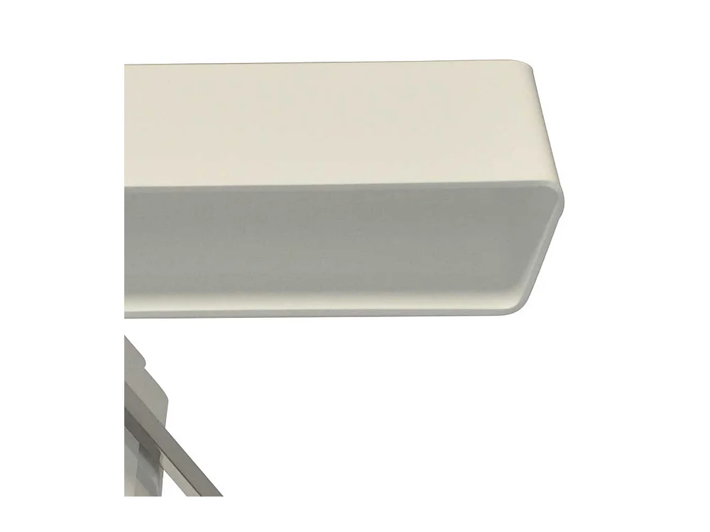 Anstelltisch in Weiß Acryl Metall Chromfarben