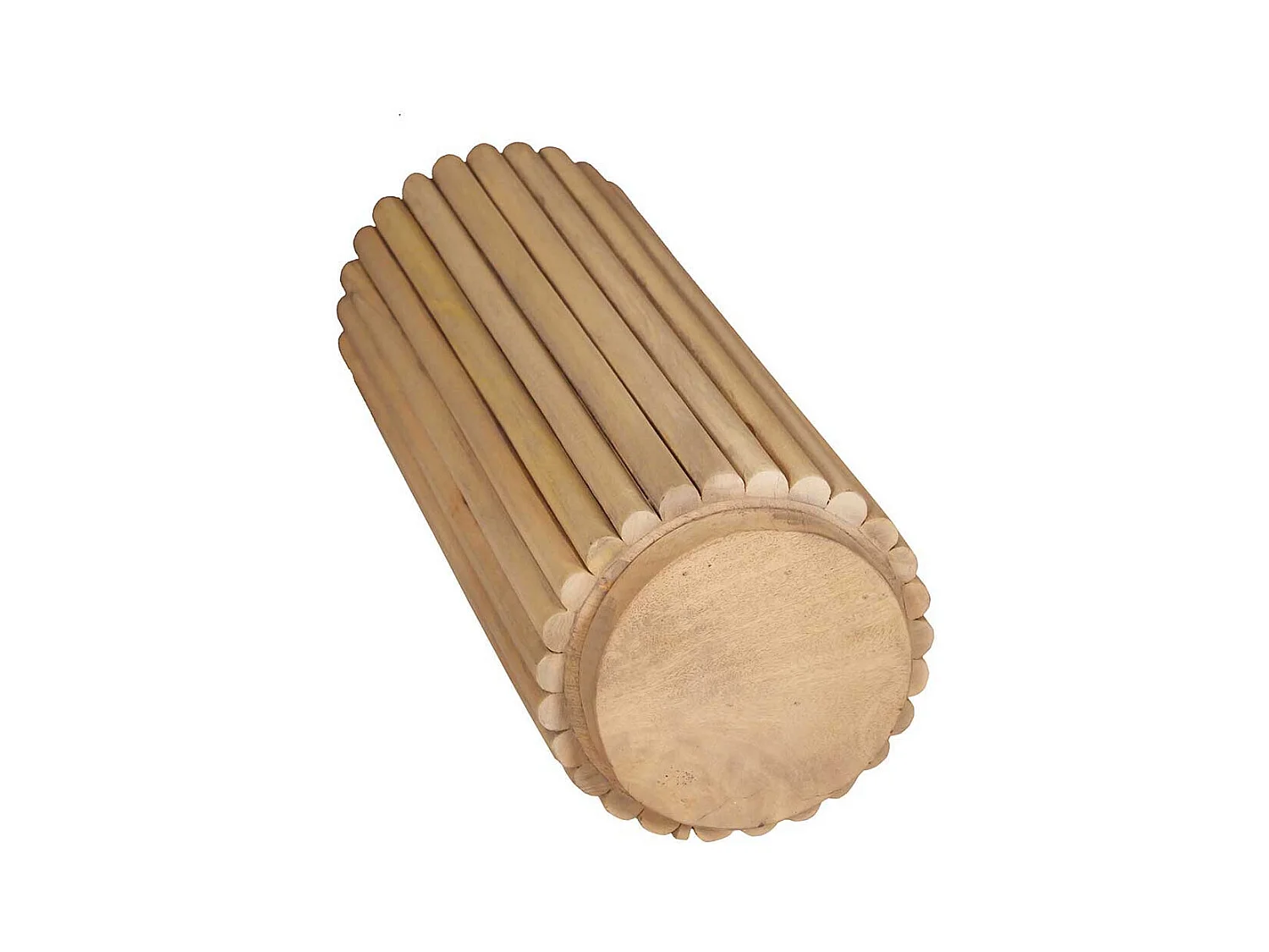 Blumensäule Pflanzensäule in runder Form mit Massivholzplatte