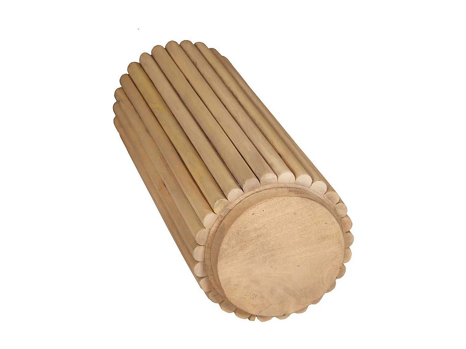 Blumensäule Pflanzensäule in runder Form mit Massivholzplatte