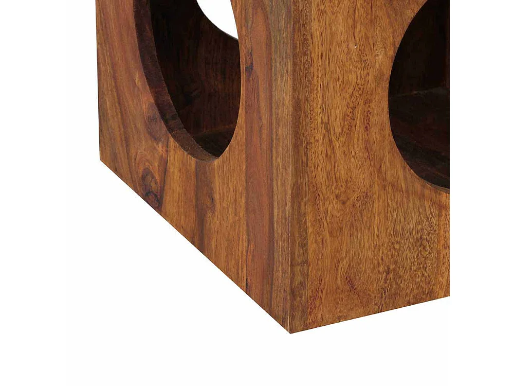 Ablagetisch in Würfelform Sheesham Massivholz