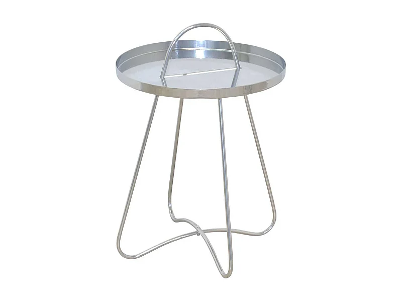 Beitisch Silberfarben aus Metall modernem Design