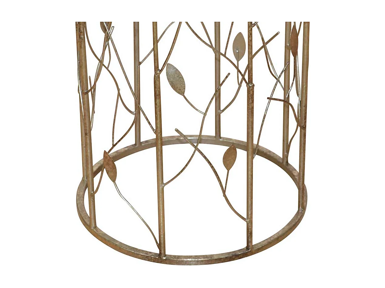 Blumensäule in Gold Glas Italienisches Design