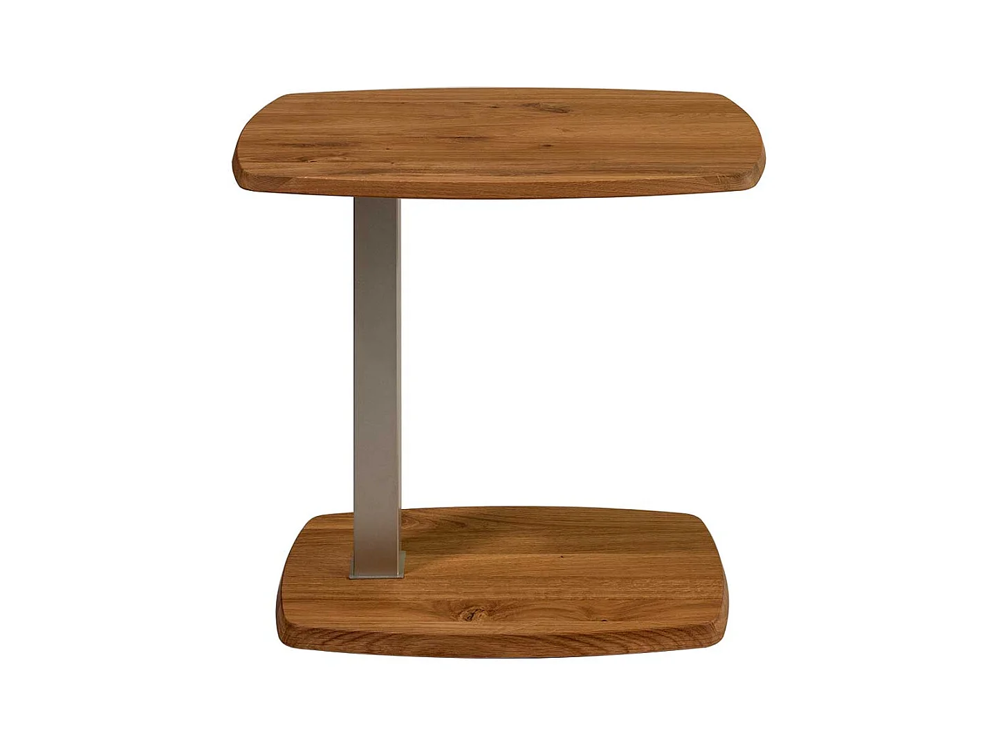 Anstelltisch aus Wildeiche Massivholz und Metall 60x40 cm