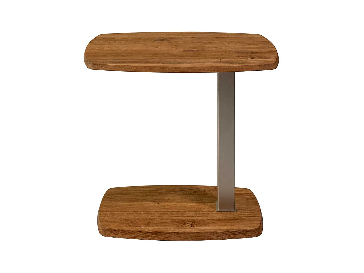 Anstelltisch aus Wildeiche Massivholz und Metall 60x40 cm