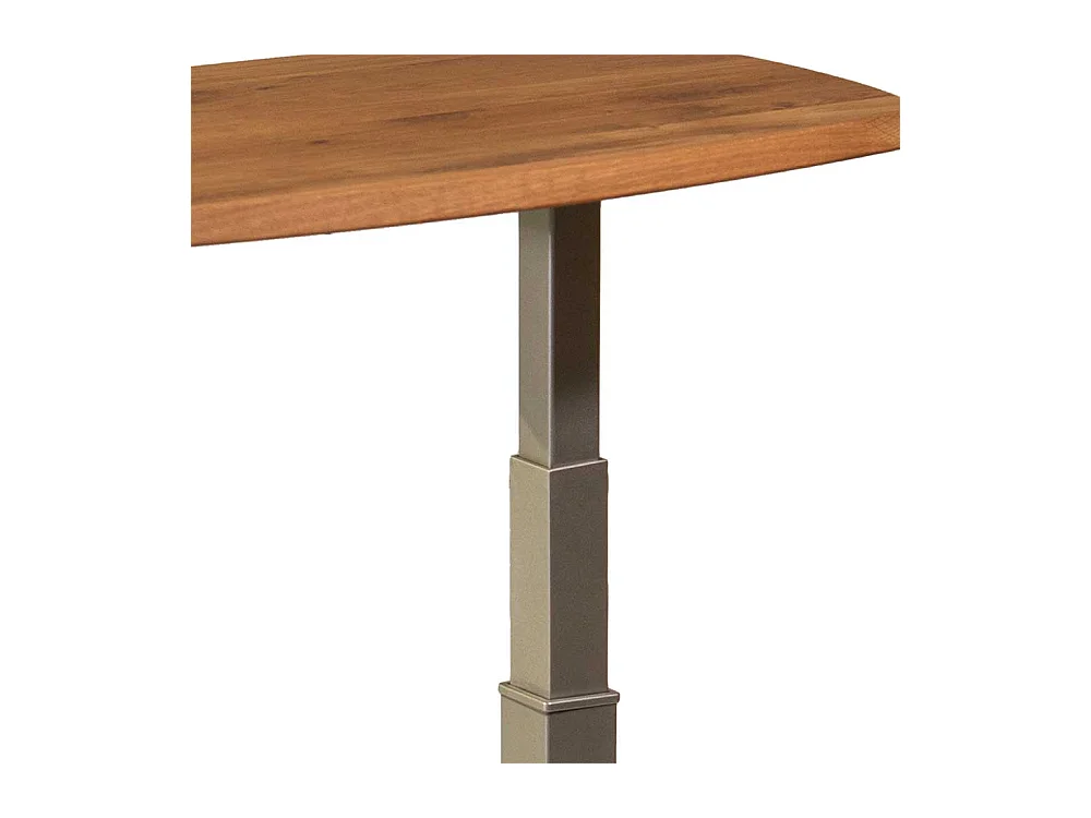 Anstelltisch aus Wildeiche Massivholz und Metall 60x40 cm