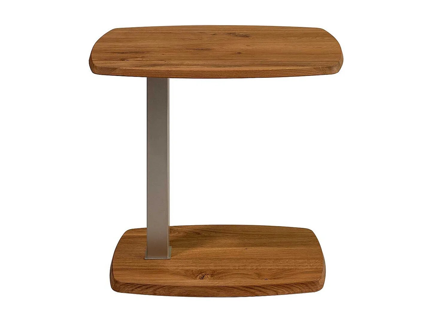 Anstelltisch aus Wildeiche Massivholz und Metall 60x40 cm