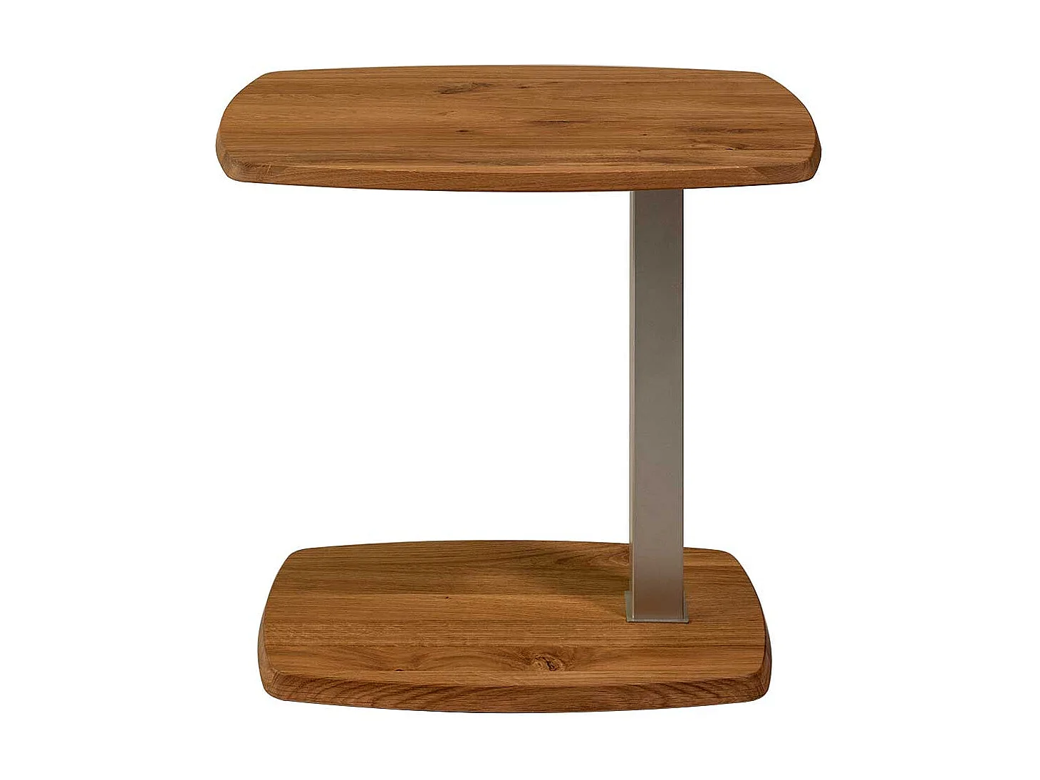 Anstelltisch aus Wildeiche Massivholz und Metall 60x40 cm