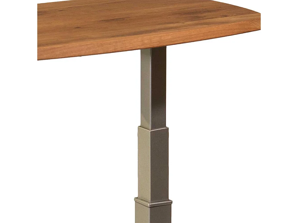 Anstelltisch aus Wildeiche Massivholz und Metall 60x40 cm