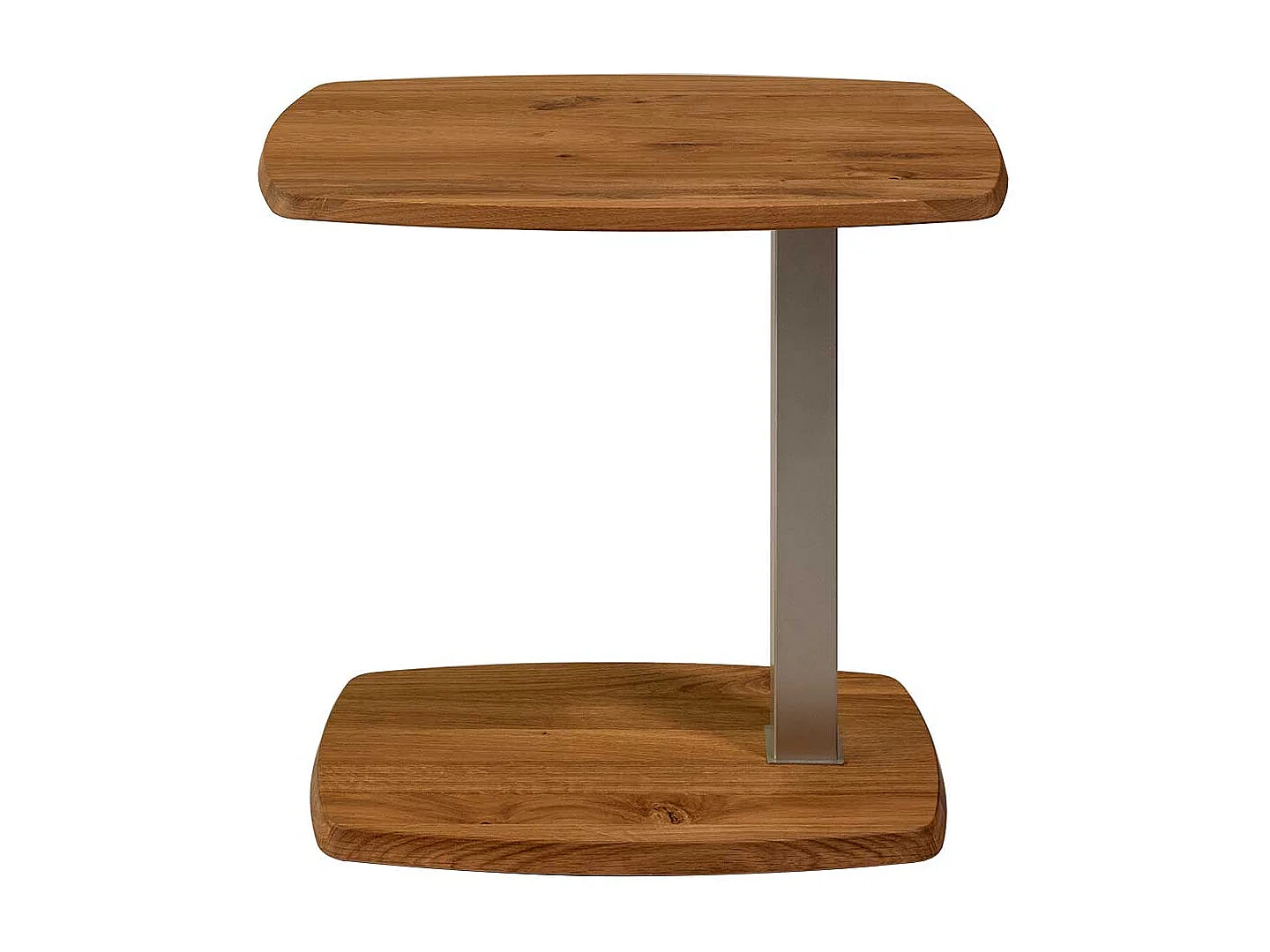 Anstelltisch aus Wildeiche Massivholz und Metall 60x40 cm