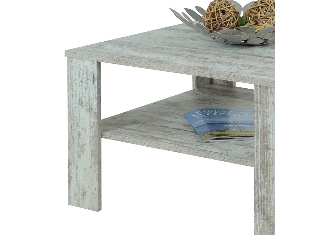 Couchtisch in Eiche Vintage Optik Ablage