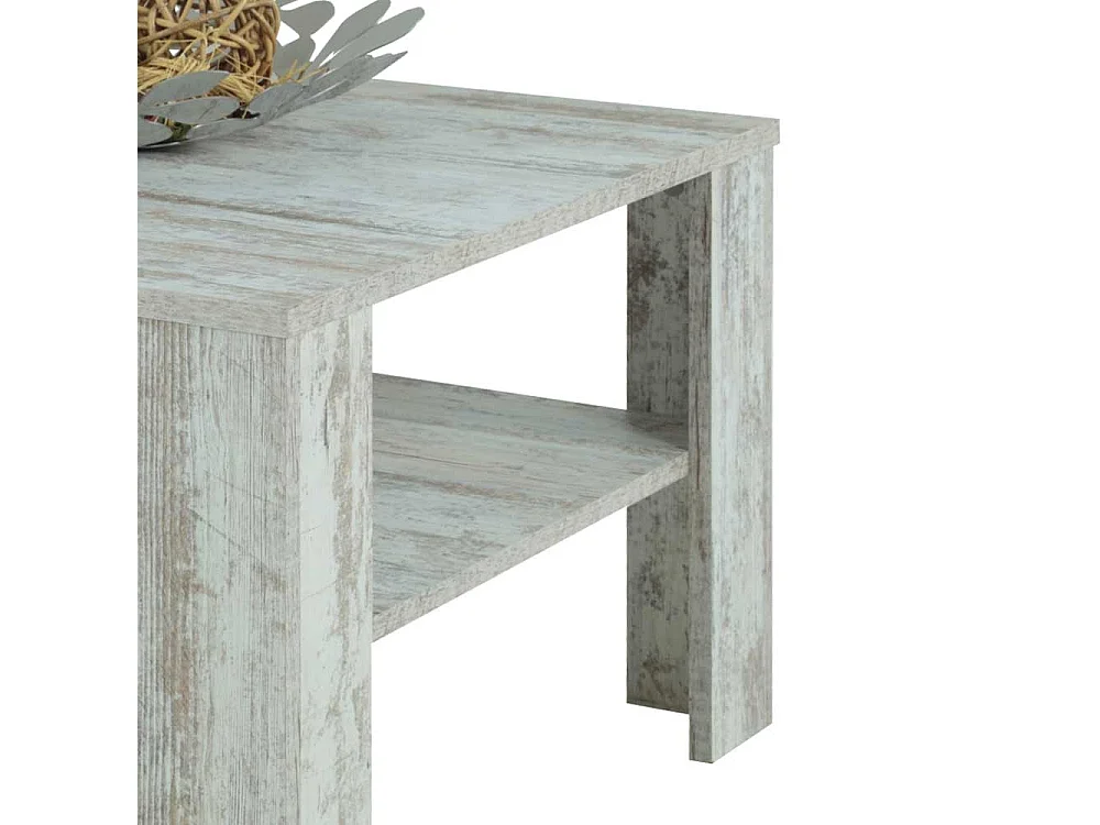 Couchtisch in Eiche Vintage Optik Ablage