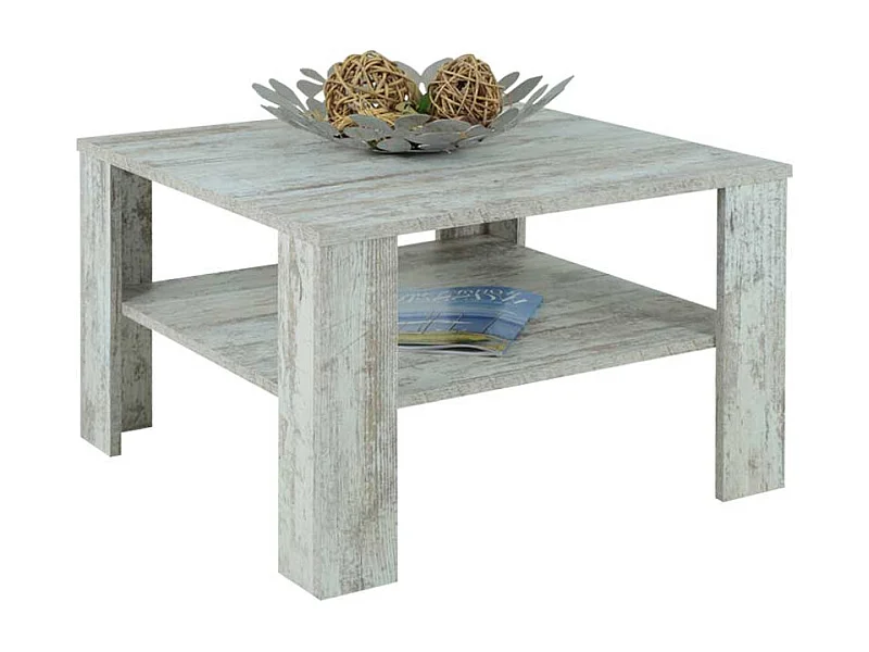 Couchtisch in Eiche Vintage Optik Ablage