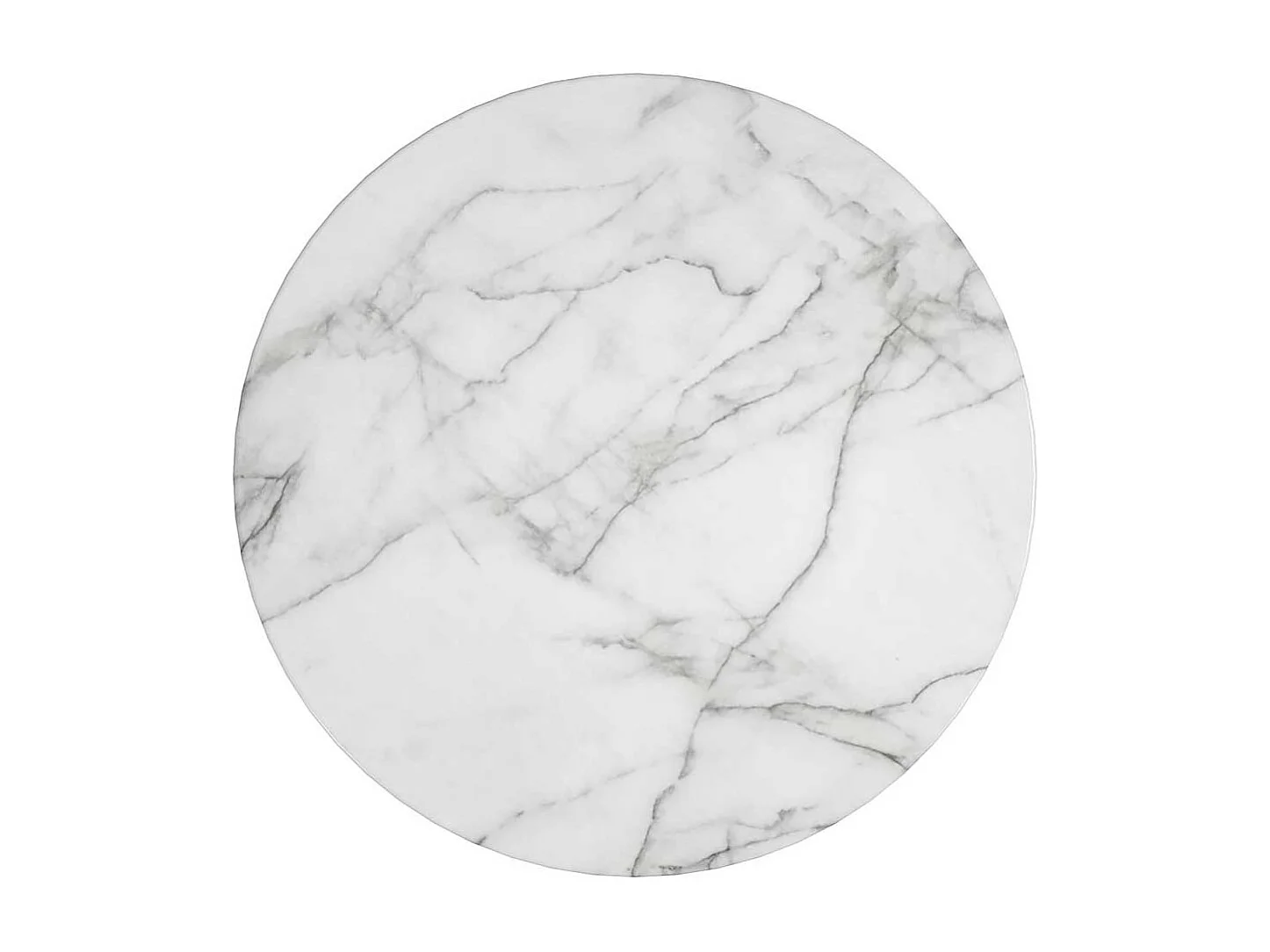 Moderner Salontisch in Marmor Optik weiß-grau Goldfarben