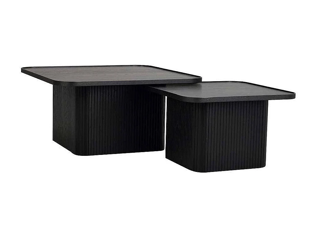 Sofatisch im 70er Jahre Stil Schwarz