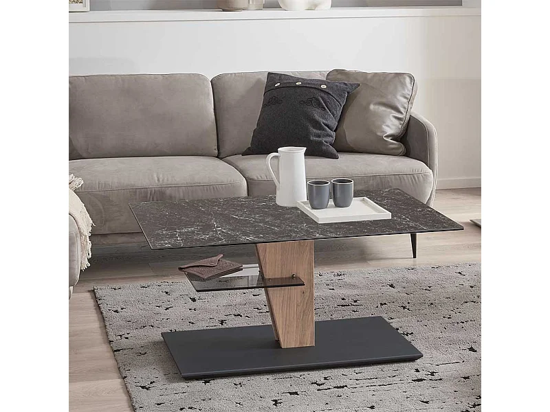 Designercouchtisch durch Körperdruck verstellbar Made in Germany