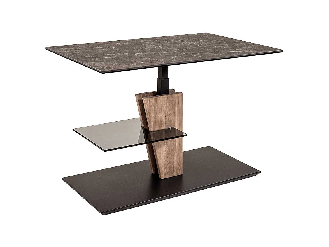 Designercouchtisch durch Körperdruck verstellbar Made in Germany