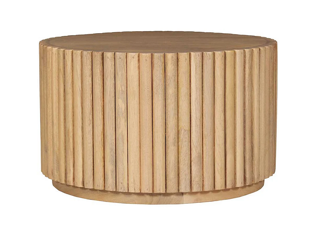 Couchtisch Sofatisch in Holz Naturfarben aus Mangobaum Massivholz