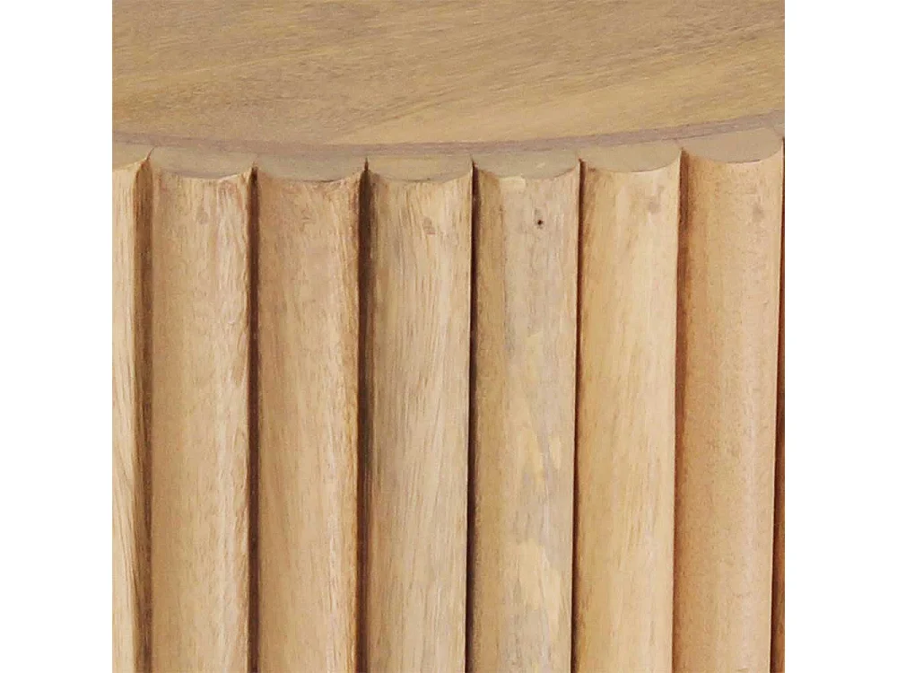 Couchtisch Sofatisch in Holz Naturfarben aus Mangobaum Massivholz