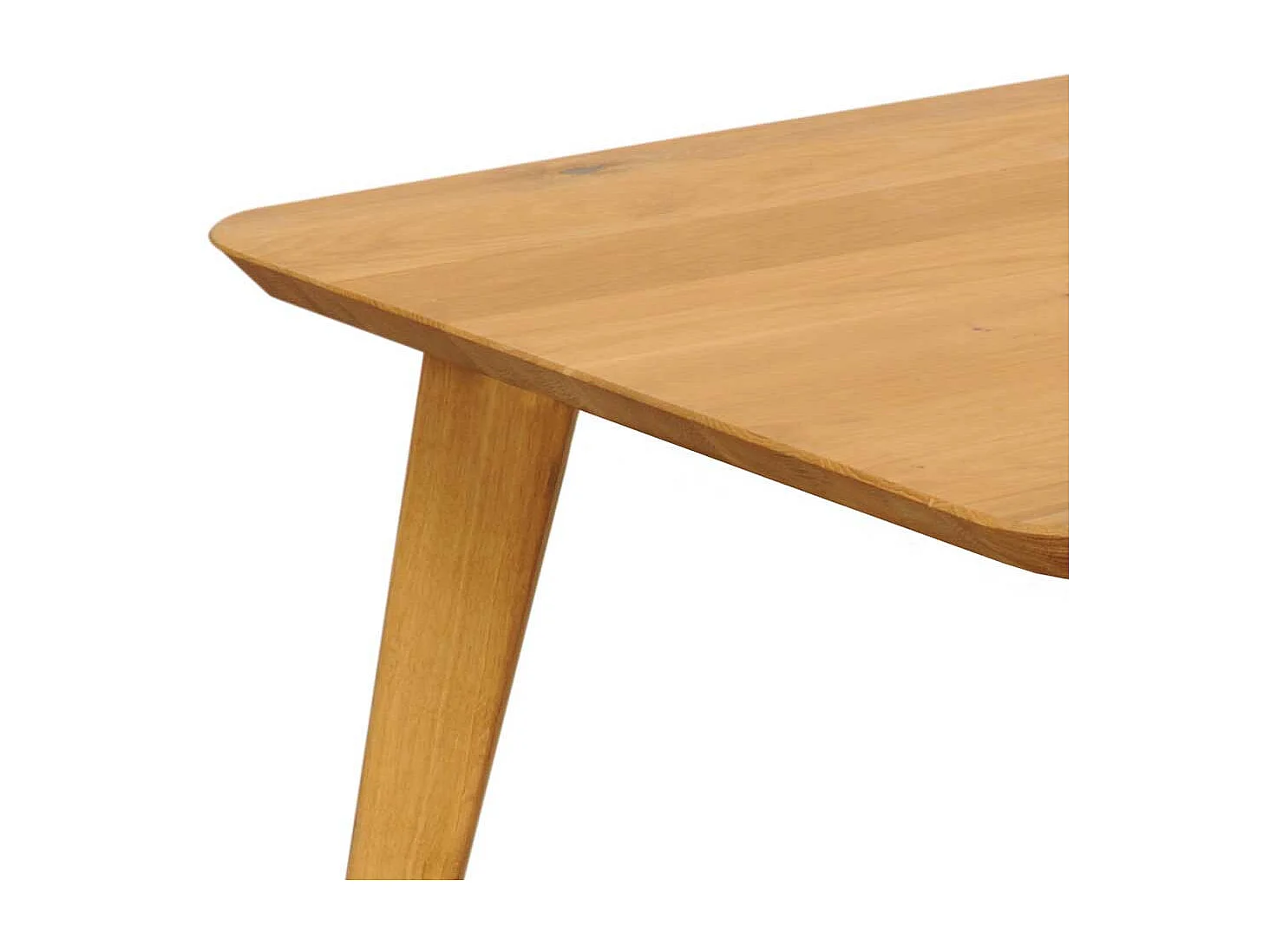 Wohnzimmer Couchtisch aus Wildeiche Massivholz 65 cm breit