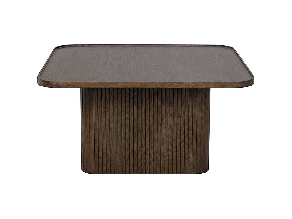 Couchtisch Designercouchtisch in Eiche dunkel mit Holzwerkstoff Oberfläche