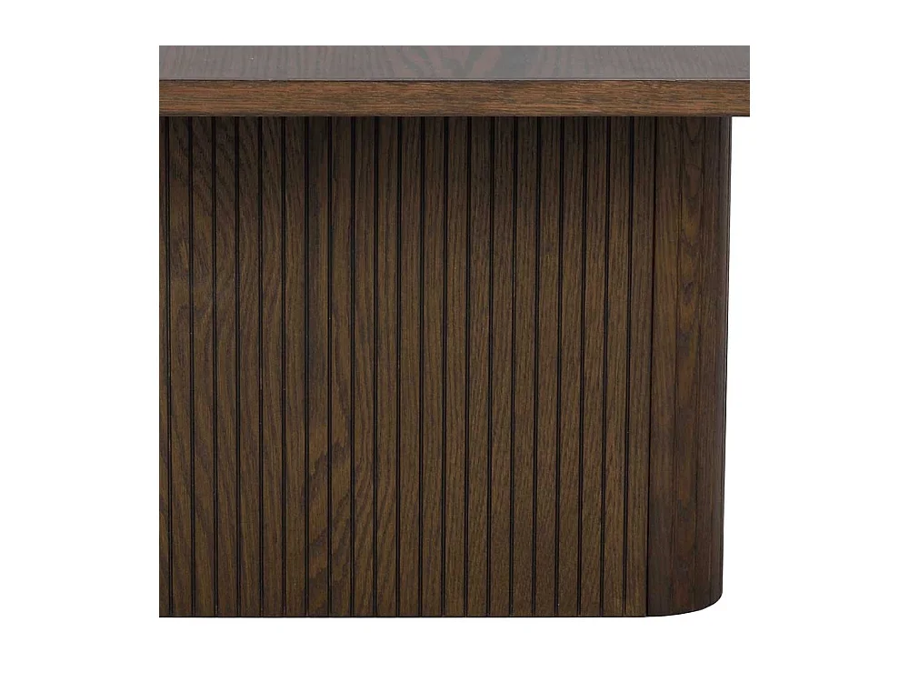 Couchtisch Designercouchtisch in Eiche dunkel mit Holzwerkstoff Oberfläche