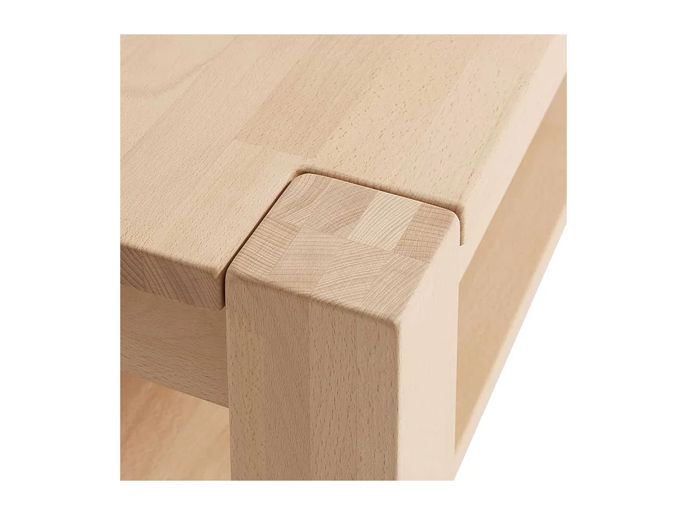 Couchtisch aus Buche Massivholz 45 cm hoch
