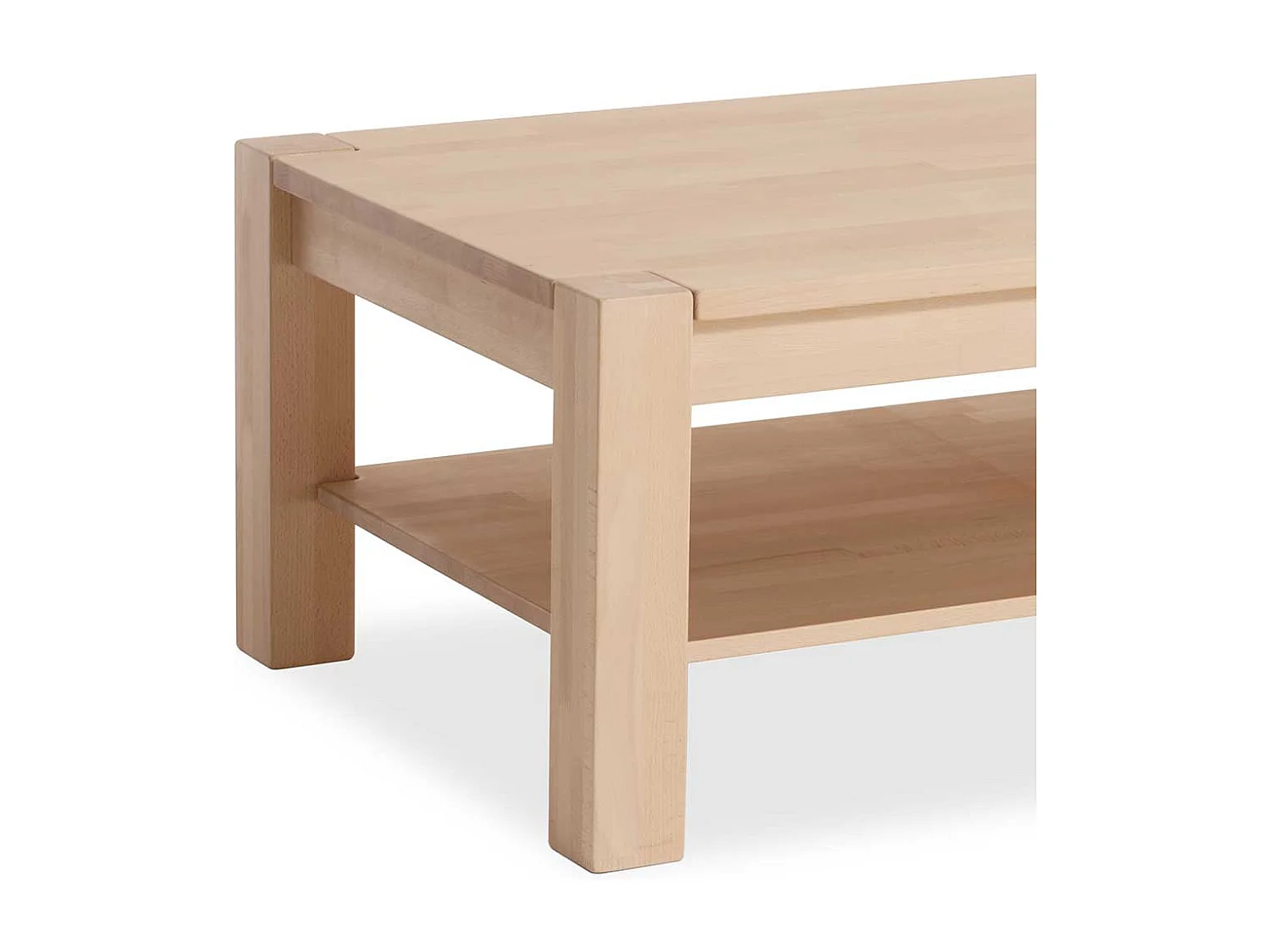 Couchtisch aus Buche Massivholz 45 cm hoch