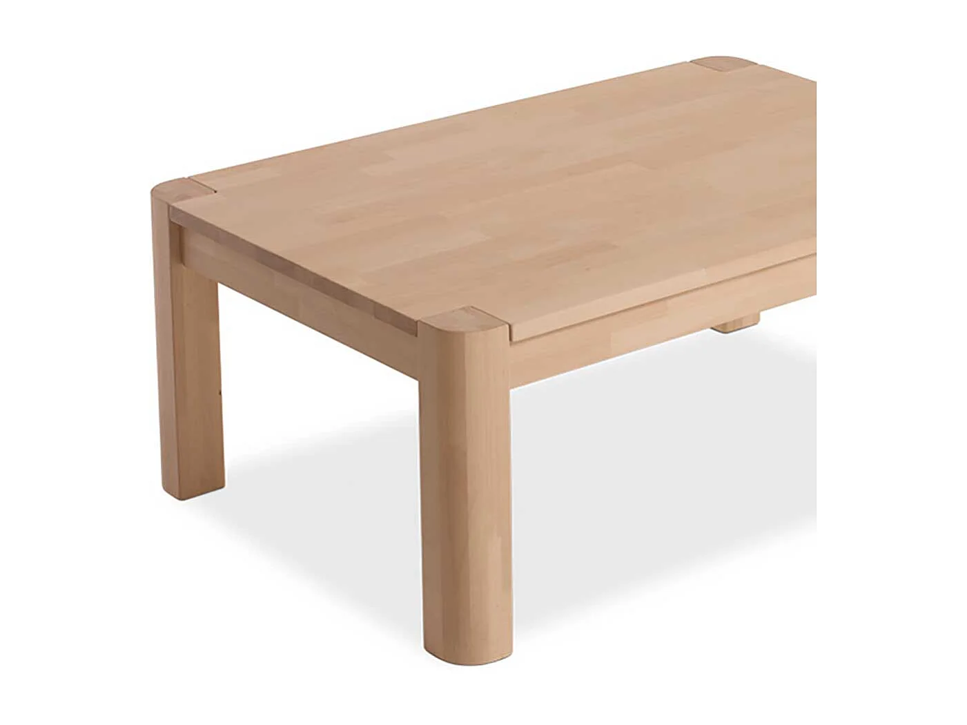 Echtholztisch für Wohnzimmer Buche massiv geölt