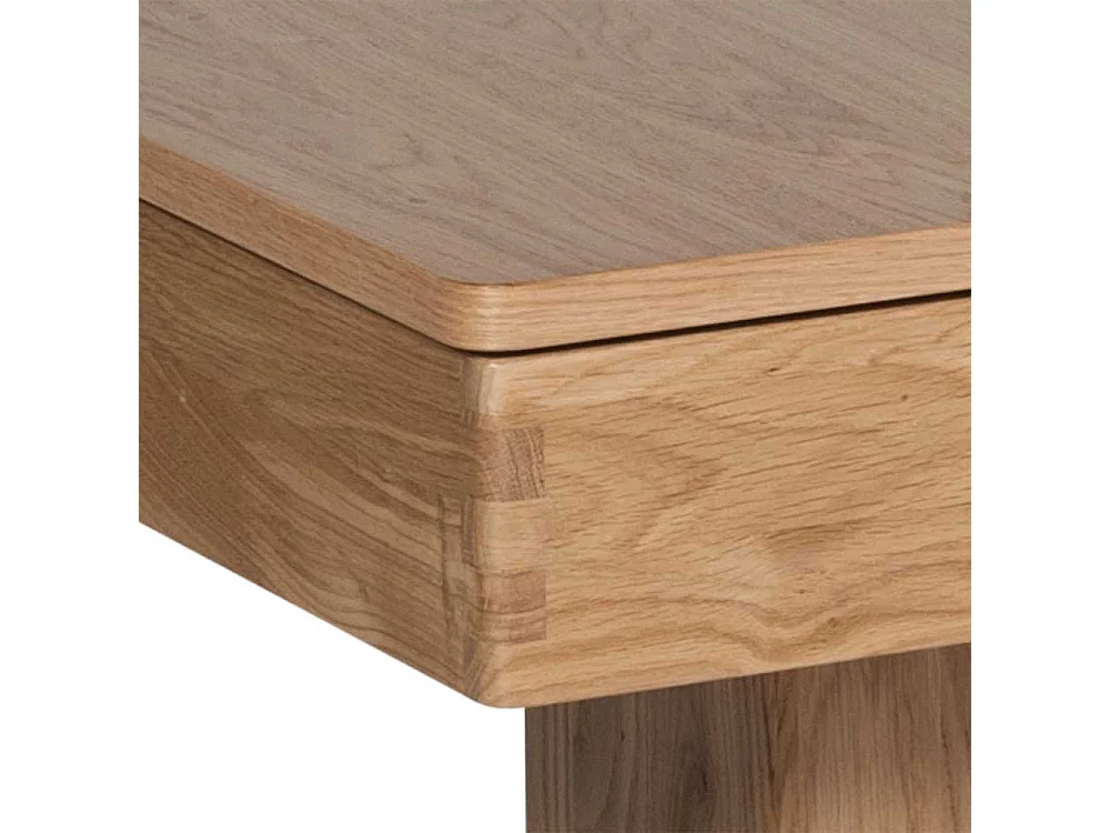 Designercouchtisch in Wildeichefarben Staufach