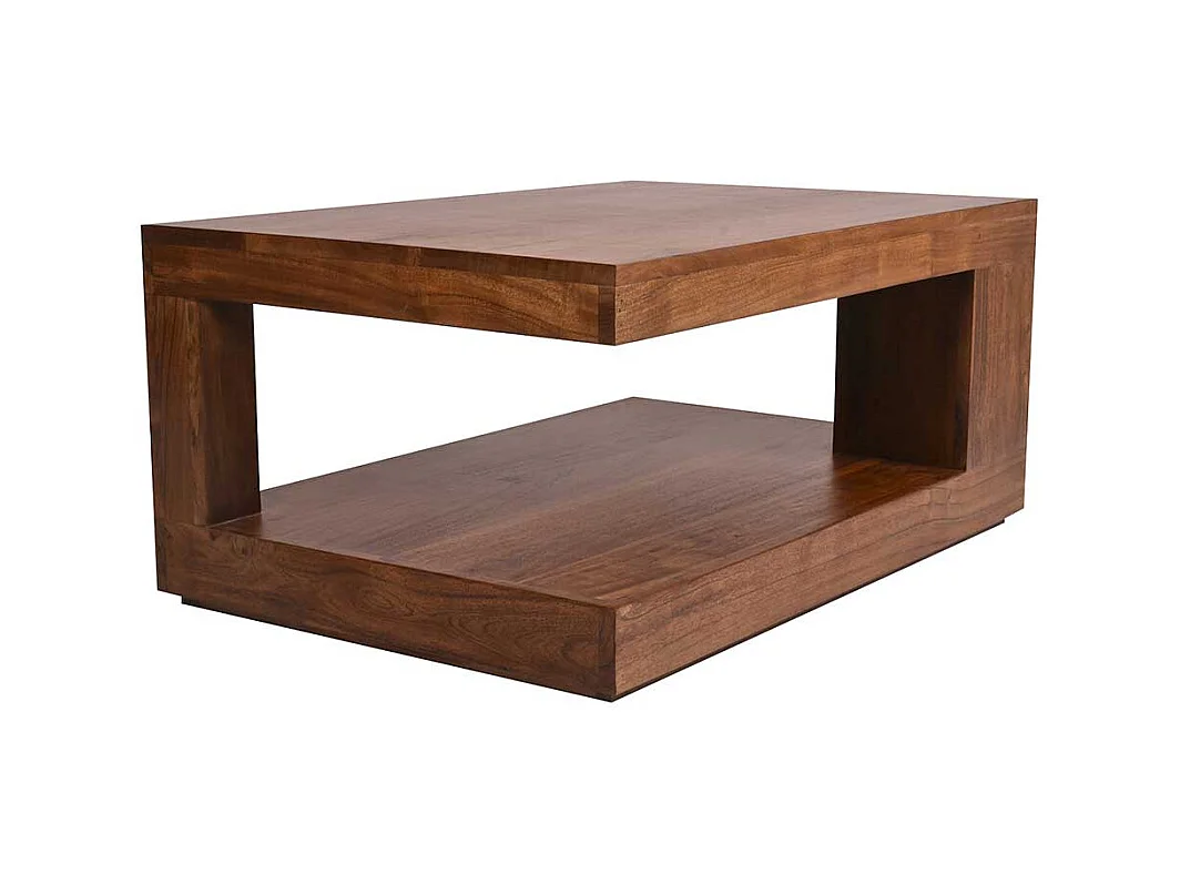 Couchtisch aus Akazie Massivholz 90 cm breit