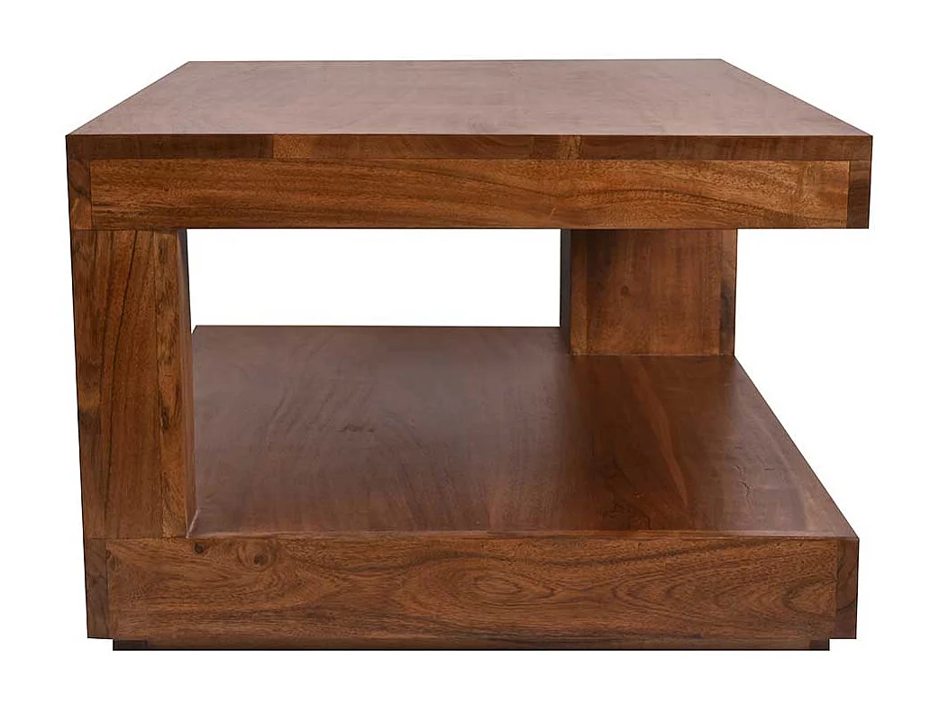 Couchtisch aus Akazie Massivholz 90 cm breit