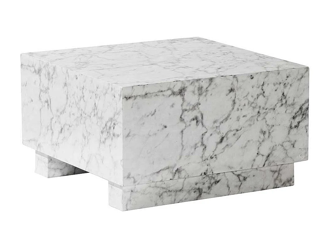 Wohnzimmer Tisch Couchtisch in Marmor Optik Hochglanz
