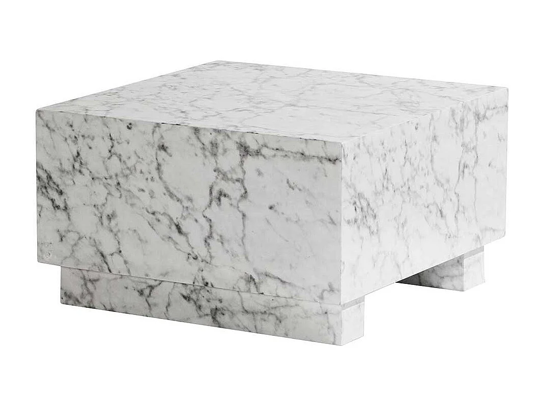 Wohnzimmer Tisch Couchtisch in Marmor Optik Hochglanz