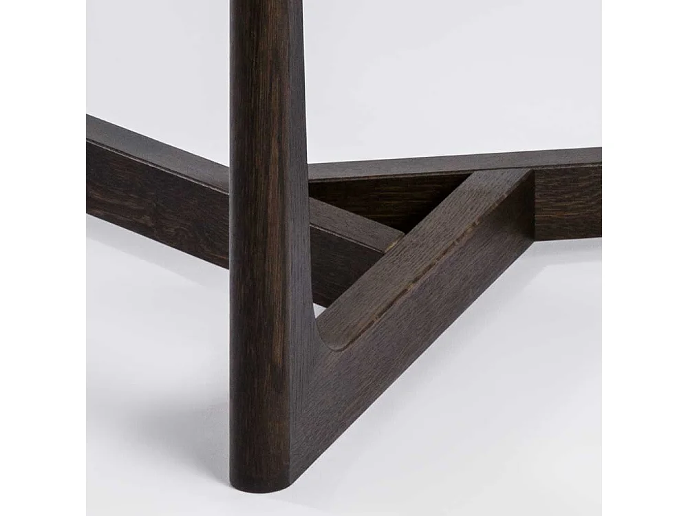 Wohnzimmertisch Wankelform Rauchglasplatte