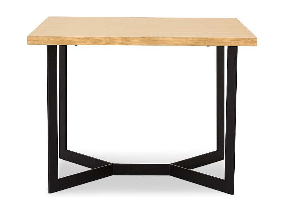 Retro Sofatisch mit Eiche furniert quadratisch